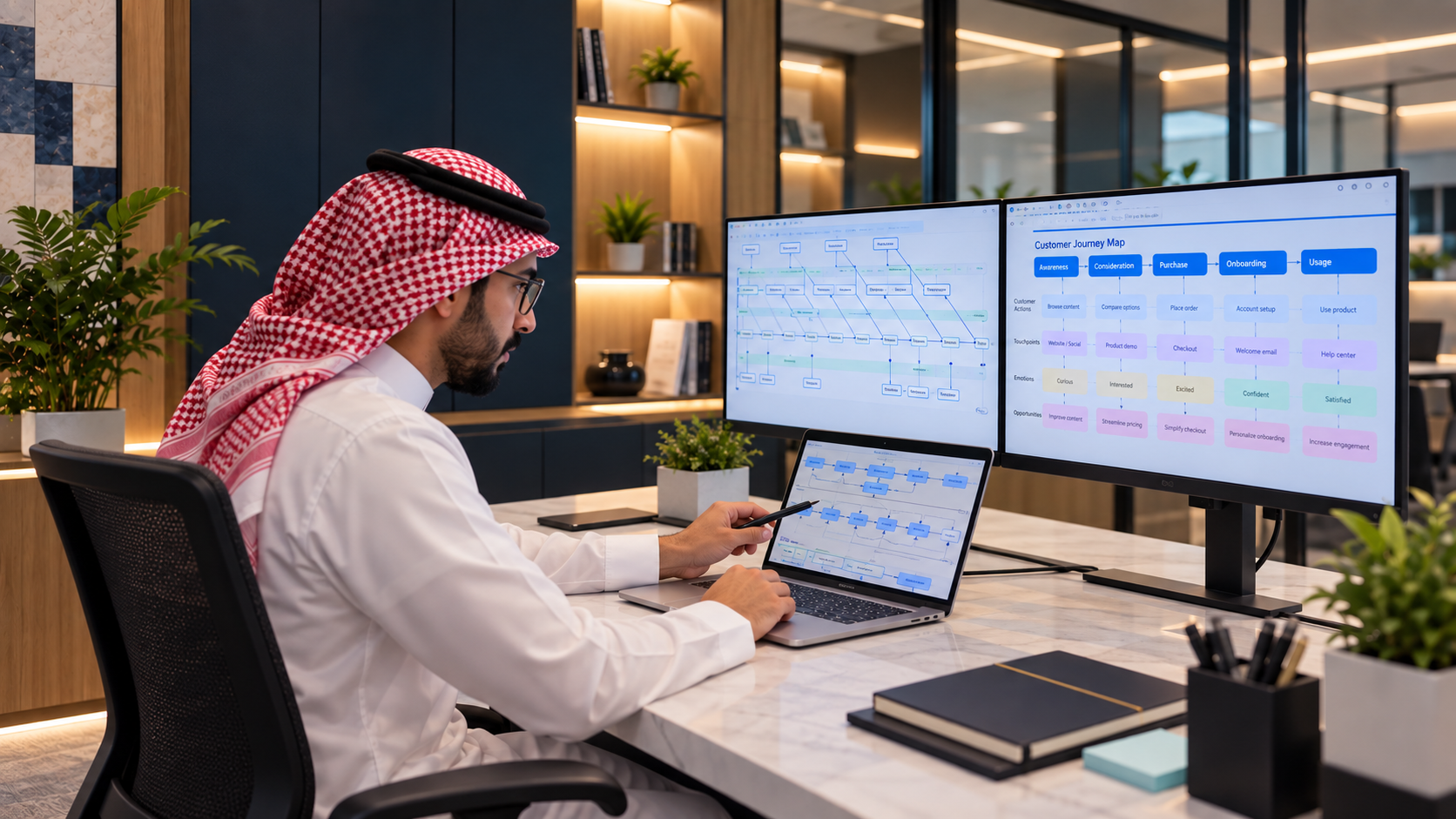 Finance professional reviewing operational cost visibility
