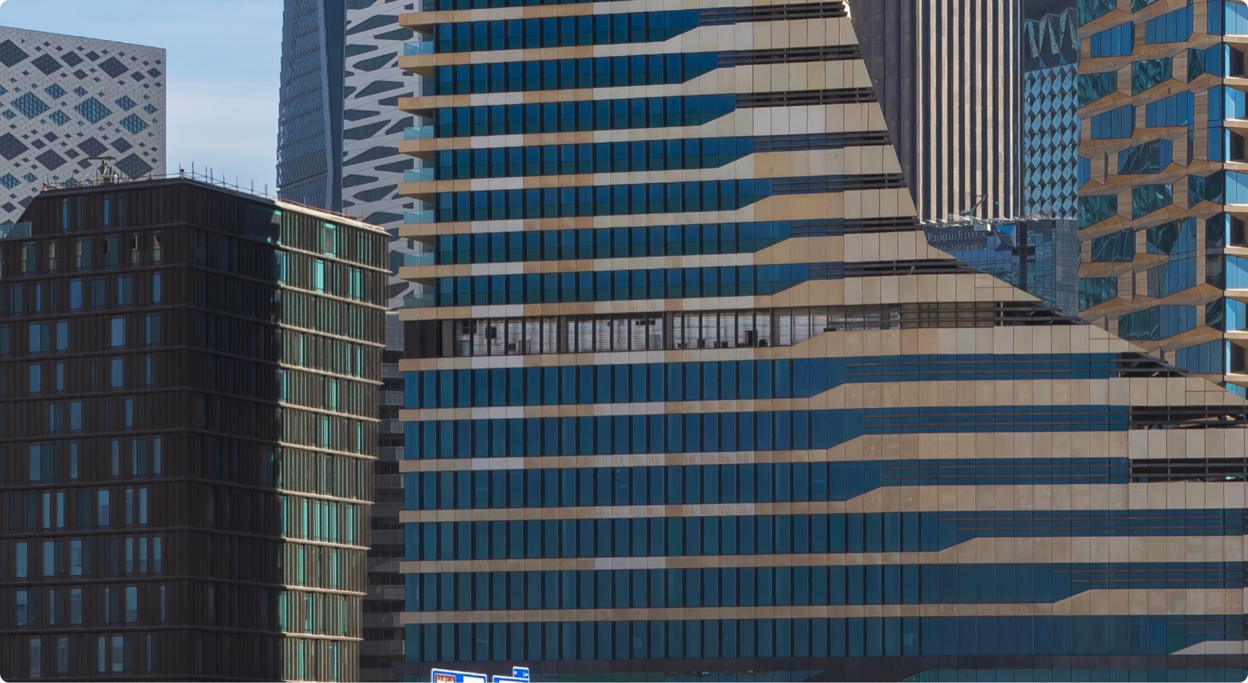 Modern towers in King Abdullah Financial District