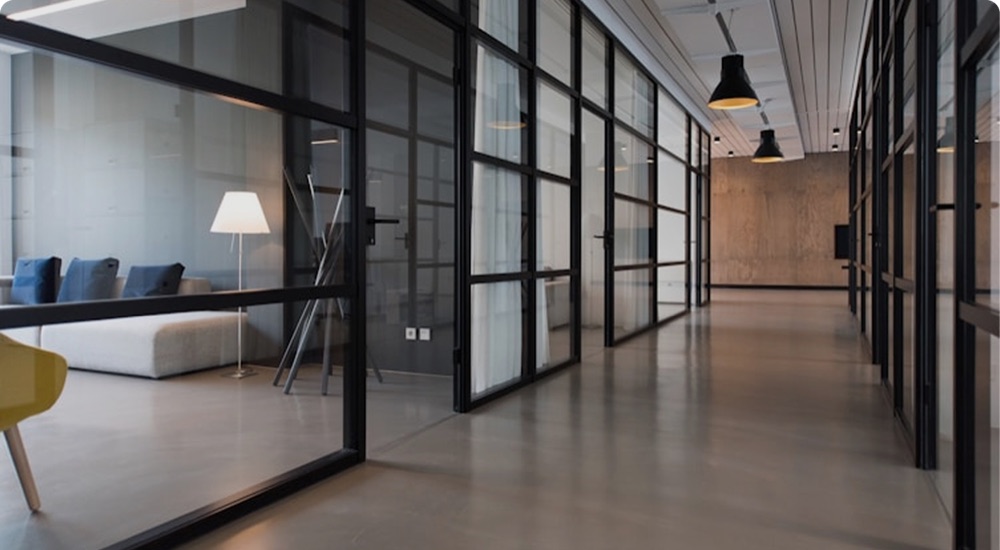 Modern office corridor
